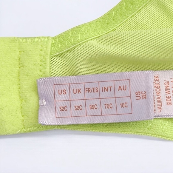 Savage X Fenty Lace Bra Lime Green Embroidered – Size 32C - Picture 7 of 10